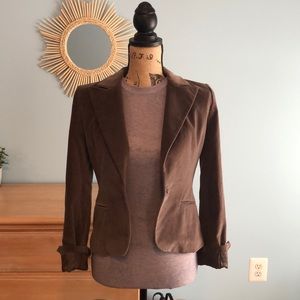 Kenneth Cole brown suede blazer